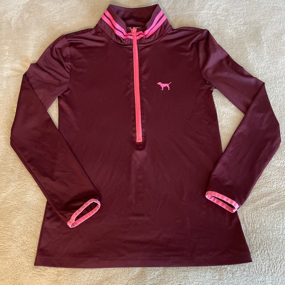 PINK Victoria Secret Zip Athletic Top - Size S - Picture 10 of 14